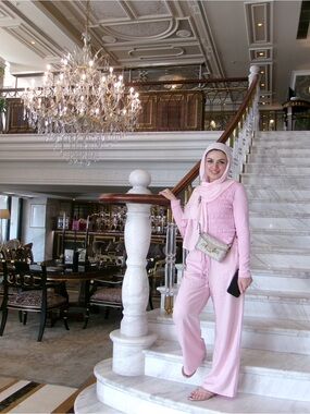 Light Pink Long-Sleeve Top